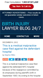 Mobile Screenshot of birthinjurylawyer24-7blog.com
